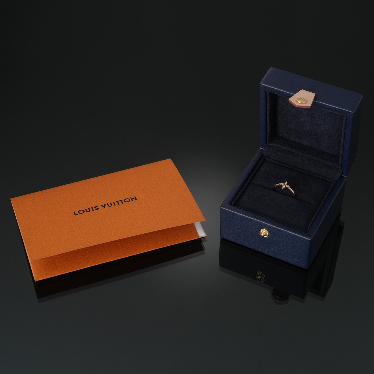 LOUIS VUITTON(USED)루이비통 Q0Q50D 이딜 블라썸 반지#50